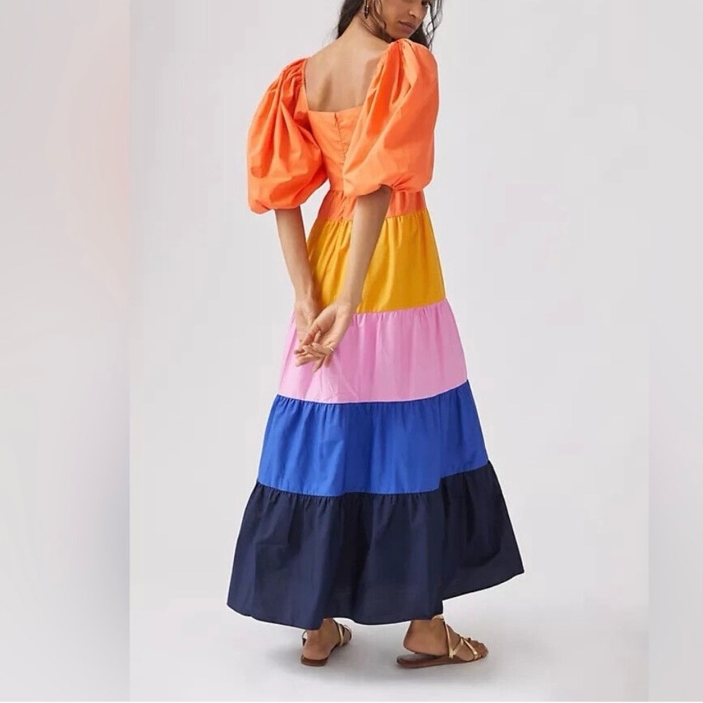 FARM Rio for Anthropologie Vibrant Multi-Color Maxi Dress - Picture 5 of 6